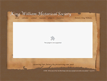 Tablet Screenshot of kingwilliamhistory.org